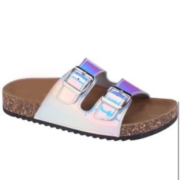 LAST PAIR Hailey Hologram Sandals - Picture 3 of 4